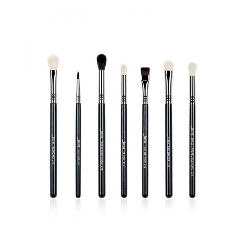 Jessup Beauty - 7 pcs Brush Set - T077: Black/Silv...